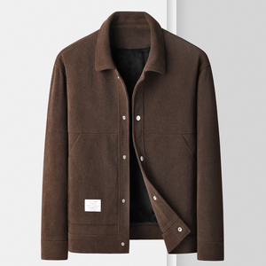Veste d'entraîneur en <span class=keywords><strong>toile</strong></span> lourde doublée unie personnalisée pour homme Veste de travail de créateur Veste en <span class=keywords><strong>toile</strong></span> cirée - Product Image 3