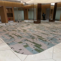 Handmade French Chinese Wool Aubusson Carpet Rug for Restaurant