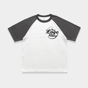 T-shirt tendance à blocs de couleurs 100% coton imprimé, manches raglan, col rond, style oversize assorti pour couple, t-shirt pour homme - Product Image 4