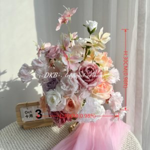 Centro de mesa de fiesta boda flor salvaje pasillo decoración flor bola promesa personalizada flor artificial bola - Product Image 2