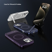 Coques de téléphone portable compatibles avec les modèles 16/15 et Mate 7, avec support magnétique invisible pour dissipation thermique et design animalier