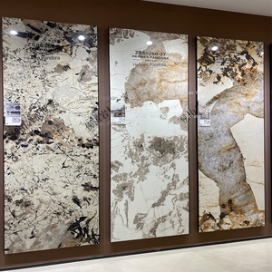 Mới Sang Trọng Trung Quốc 800X2600 Rock Tấm TV Nền Tường Gạch Gốm Mô Hình Đá Cẩm Thạch Cho Phòng Khách Thiêu Kết Đá Sản Phẩm - Product Image 6