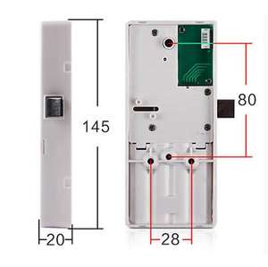 NEW Em Marine TK4100 Electronic Keypad School Locker <strong>Lock</strong> Bracelet Card Key PW - Product Image 5