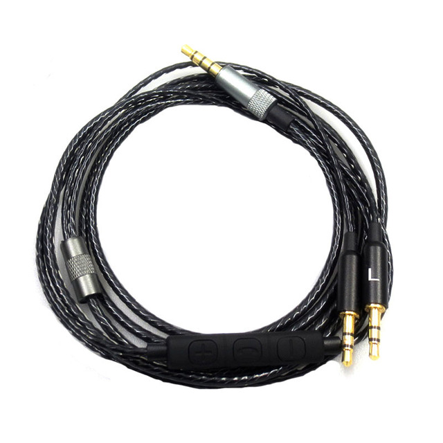120cm Gaming Headset Cable 3.5mm to 2.5mm for Sol Republic HD V8 V10 V12 X3