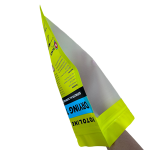 Tùy chỉnh tái chế túi dây kéo phẳng với bao bì nhựa mờ 3 mặt cho vớ vải lót-Có thể tái sử dụng và có thể khóa lại - Product Image 1