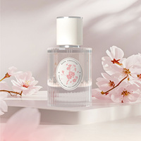 Etiqueta Personalizada Autoadhesiva para Botellas de Vidrio, con Impresión Floral en Papel Mate de Forma Redonda, para Perfumes