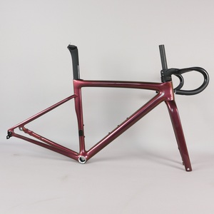 Cadre de vélo de route Chameleon 1002 en fibre de carbone T1000 super léger avec câblage interne, suspension à disque TT-X70, BB UDH Hanger - Product Image 1