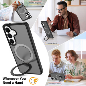 Funda Magnética para Teléfono Móvil con Soporte para <span class=keywords><strong>Samsung</strong></span> <span class=keywords><strong>Galaxy</strong></span> S25 S24 <span class=keywords><strong>Ultra</strong></span> S23 <span class=keywords><strong>S22</strong></span> S21 Plus FE, Carcasa Trasera Rígida de PC, Protección Antigolpes - Product Image 3
