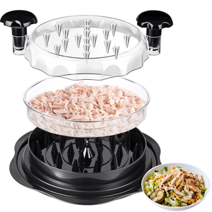 2026 Large Pro Plastic Manual Non slip Kitchen Cooked <b>Meat</b> Shredding Machine Chicken Brest Beef Pork Chicken Shredder Tool Twist - Product Image 1