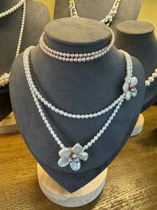 Yob สร้อยคอไข่มุกทะเลใต้ธรรมชาติสีขาวไข่มุกธรรมชาติทรงบาร็อคน้ำเค็มไข่มุกแท้วินเทจบุคคลที่สาม - Product Image 4