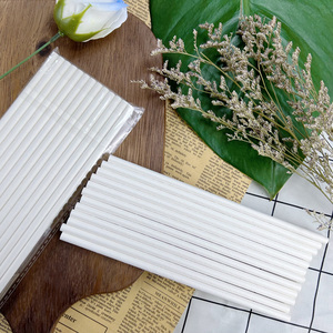 Cannucce di Carta Bianche Biodegradabili Ecologiche Monouso per Frappè, Produzione di Fabbrica - Product Image 4