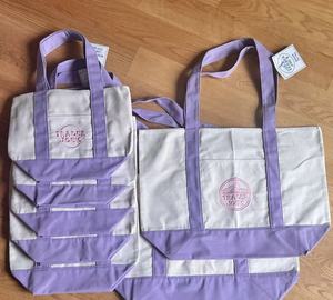 Bolsas de Compras Grandes de Trader Joe's Color Lavanda - Product Image 3