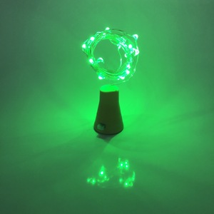 Năng lượng mặt trời 2M 20LED nút chai hình trang trí nội thất trang trí dây Đồng Cổ Tích chuỗi đèn - Product Image 5