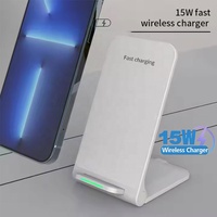 Cargador Inalámbrico Portátil Plegable de 15W para iPhone 15 Pro Max, Base de Carga Inalámbrica, Carga Rápida Móvil