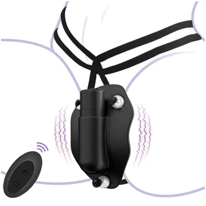 10 modalità di vibrazione perizoma vibratore mutandine indossabile con doppia stimolazione Vagina Clit con telecomando mutandine vibranti