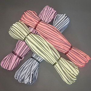 Toptan yüksek görünürlük polyester renkli giyim aksesuarları yansıtıcı boru için spor/çanta iyi yansıma - Product Image 2