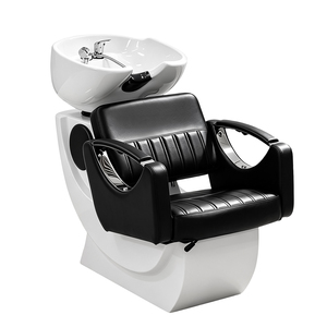 Nuevo Modelo de Sillón de Peluquería Comercial Moderno con Asiento de Cuero, Esponja de Alta Densidad y Lavacabezas de Cerámica - Product Image 6