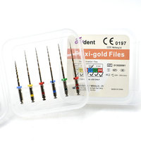 Instrumento Dental, Limas Flexigold, Limas Endodónticas Rotatorias, Limas de Motor Endo Dentales de 25 mm, Herramienta Dental de Activación por Calor