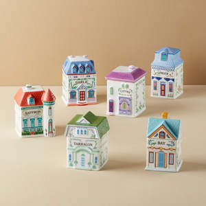 <span class=keywords><strong>Set</strong></span> di 24 <span class=keywords><strong>Barattoli</strong></span> per Spezie in <span class=keywords><strong>Ceramica</strong></span> a Forma di Casa, Contenitori Colorati per Condimenti per Casa e Cucina - Product Image 4