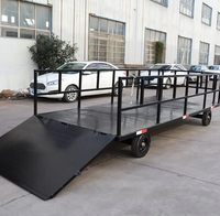 Remorque à plateau plat pour camion lourd à 2 essieux