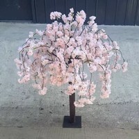 Pohon Bunga Sakura Buatan Bahan PE untuk Dalam Ruangan, Sentuhan Alami Realistis, Tahan Api, Berkualitas Tinggi, Tahan UV, Ramah Lingkungan