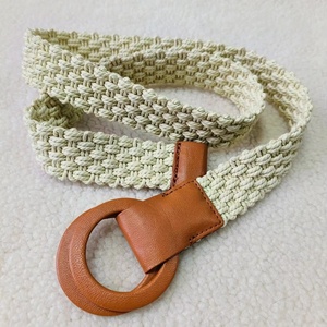 <span class=keywords><strong>Cintura</strong></span> in cotone intrecciato da <span class=keywords><strong>donna</strong></span> all'ingrosso per fabbriche, con fibbia rotonda, <span class=keywords><strong>cintura</strong></span> <span class=keywords><strong>beige</strong></span> intrecciata alla moda con fibbia ad ardiglione in lega - Product Image 4