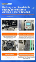 Machine d'étiquetage horizontale à 360 degrés pour bouteilles et canettes, applicateur automatique haute précision pour rouges à lèvres