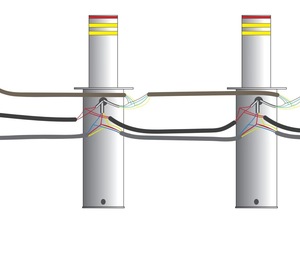 Tự động thủy lực đường đậu xe bollards với điều khiển từ xa cho đường lái xe và hệ thống rào cản đường - Product Image 6