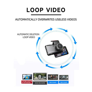 <span class=keywords><strong>Cam</strong></span>éra embarquée double objectif 1080P+480P avec Wi-Fi intégré, enregistreur vidéo à détection de gravité, carte mémoire 128 Go, application mobile et écran IPS HD 4 pouces - Product Image 2