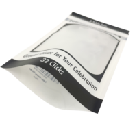 Sacs d'emballage personnalisés pour câbles USB, pochettes en plastique mat avec fermeture éclair, sacs refermables avec fenêtre transparente