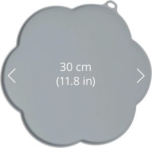 Plato Individual de flores de silicona Catit gris medio de estilo moderno para ocasiones de fiesta - Product Image 5