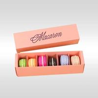 Boîte à macarons coulissante personnalisée jetable en gros pour boulangerie