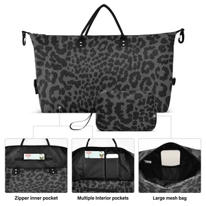 Wholesale Large Capacity New Styles Customs logo Fashion 2 Set Travel Bag Storage Bag Duffel Travel Bag Duffel Gym - Product Image 2