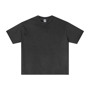 Camiseta de algodón 100% con LOGO personalizado, estilo hip hop, de punto, color sólido, para hombre, manga corta, transpirable, suave, informal, para verano. - Product Image 4