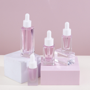 ขวดแก้วหยดเซรั่มทรงเหลี่ยม ขนาด 10 มล. 15 มล. 30 มล. ก้นขวดหนา ขวดเปล่าสำหรับผลิตภัณฑ์ดูแลผิวและน้ำมันหอมระเหย พร้อมหลอดหยด - Product Image 4