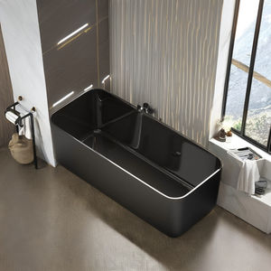 <span class=keywords><strong>Baignoire</strong></span> à remous autoportante en <span class=keywords><strong>acrylique</strong></span> de 1.6m avec robinet d'égouttage Expérience de trempage pour villas et hôtels - Product Image 4