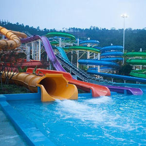 섬세한 디자인 신나는 놀이 공원 유리 섬유 제품 워터 파크 슬라이드 - Product Image 2