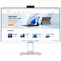 PC tout-en-un 23,8 pouces FHD 100 Hz AMD Ryzen 5 6600H 16 Go DDR5 512 Go NVMe Win11 Pro Ordinateur de bureau AIO WiFi 6 avec webcam 5MP CHUWI