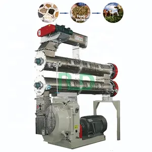 Rongda 3-7ton/h hoàn toàn tự động gia súc Thức ăn viên làm pelletizer máy cho thức ăn chăn nuôi