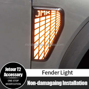 Cubierta de ventilación de aire embellecedora de guardabarros lateral de luces todoterreno de alta calidad con luz para Jetour T2 2025 accesorios Jetour T2 Traveler - Product Image 2