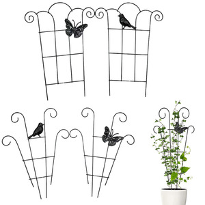 Treillis de jardin en métal acier durable léger <span class=keywords><strong>pour</strong></span> <span class=keywords><strong>plantes</strong></span> d'intérieur en pot <span class=keywords><strong>pour</strong></span> <span class=keywords><strong>plantes</strong></span> grimpantes, fleurs et légumes - Product Image 1