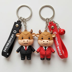 พวงกุญแจยาง PVC 3 มิติ พิมพ์ลายสัตว์ตามสั่ง พร้อมโลโก้ สำหรับขายส่ง ของขวัญส่งเสริมการขาย พวงกุญแจซิลิโคน - Product Image 6