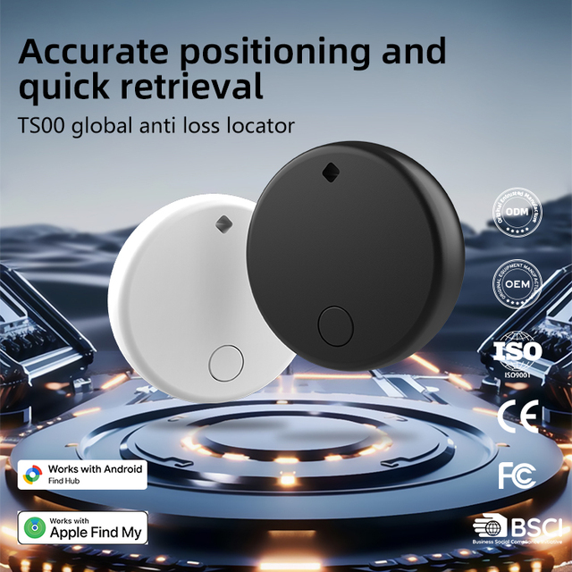 GPS Anti-Lost Smart Tag Locator, Support Google Find My App & IOS Systems, Bluetooth 5.0 for Pets Personal Items Tracking