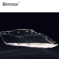 Lentille de phare Bimmor pour Peugeot 508 2015-2018 phares couvercle de lentille en verre coque en plastique Transparent remplacement de phare