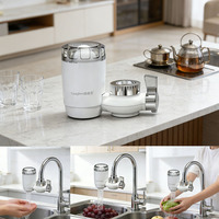 Filtre à eau portable pour robinet, purificateur d'eau, adaptateur universel compatible avec la plupart des robinets de cuisine, matériau écologique