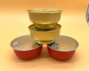 도매 일회용 500ml 식품 학년 테이크 아웃 포장 금속 주석 상자 고온 내성 알루미늄 호일 구운 생선 캔