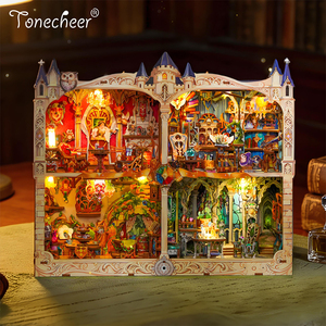 Cadre de puzzle 3D en bois LED DIY avec contrôle tactile et <span class=keywords><strong>baguette</strong></span> <span class=keywords><strong>magique</strong></span> pour l'Académie <span class=keywords><strong>Magique</strong></span> - Jouet DIY pour la vente en gros - Product Image 1