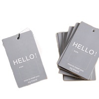 Sinh Thái tái chế giấy tag Matt cán màu xám tag với nhựa Fastener - Product Image 5