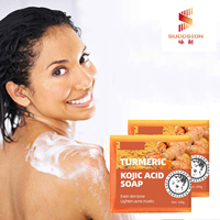 Savon artisanal à l'acide kojique et au curcuma, extrait végétal, pour des pores nettoyés – Savon à l'acide kojique et au curcuma