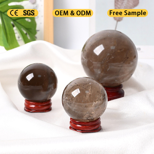 Wholesale Bulk Natural Smoky Quartz Sphere <b>Crystal</b> Healing Stone Hand Polished Sphere <b>Ball</b> for Decorative - Product Image 2